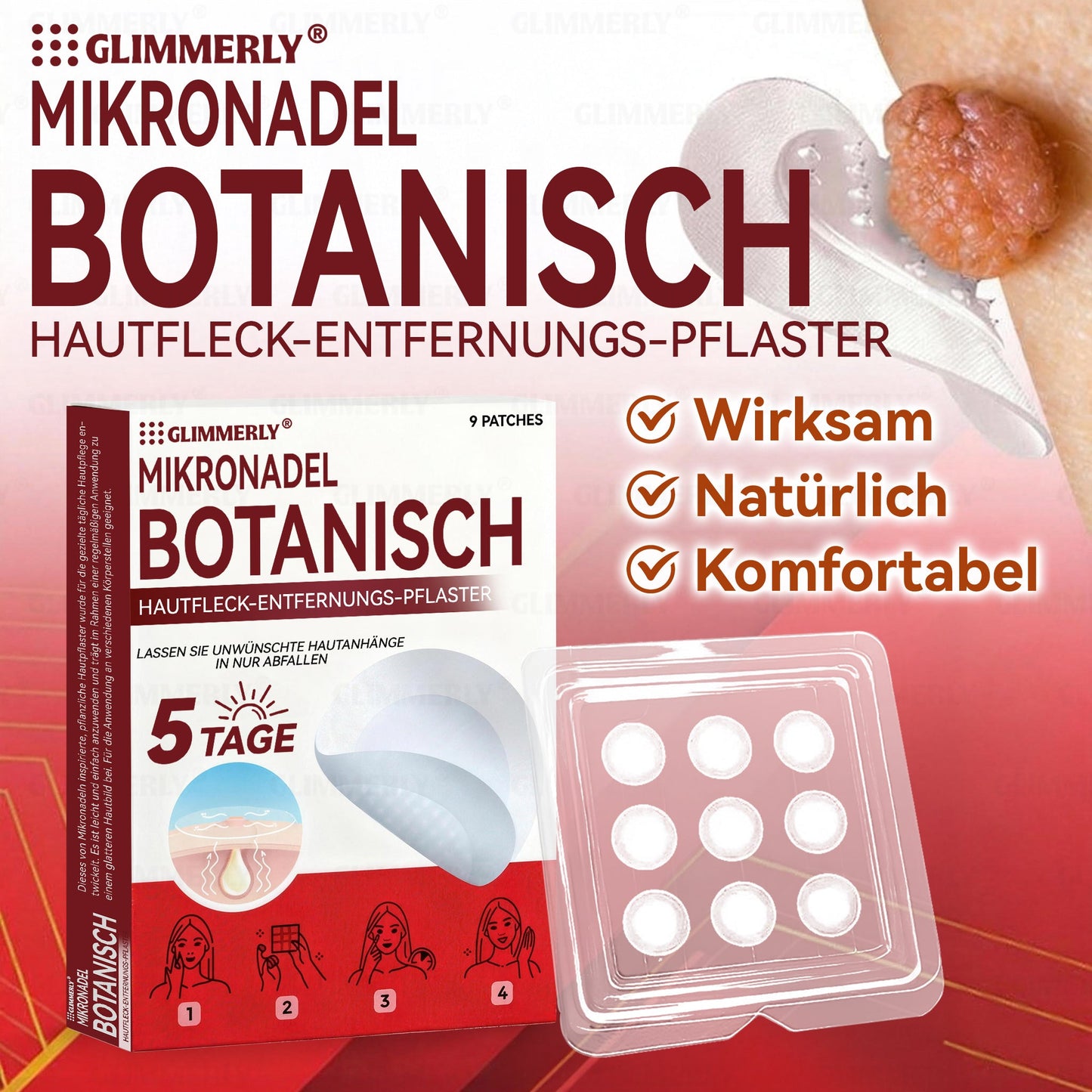 👩‍⚕️ 𝑮𝒍𝒊𝒎𝒎𝒆𝒓𝒍𝒚® 𝑴𝒊𝒌𝒓𝒐𝒏𝒂𝒅𝒆𝒍 𝑩𝒐𝒕𝒂𝒏𝒊𝒔𝒄𝒉 𝑯𝒂𝒖𝒕𝒇𝒍𝒆𝒄𝒌-𝑬𝒏𝒕𝒇𝒆𝒓𝒏𝒖𝒏𝒈𝒔-𝑷𝒇𝒍𝒂𝒔𝒕𝒆𝒓 🇺🇸 Hergestellt in Deutschland