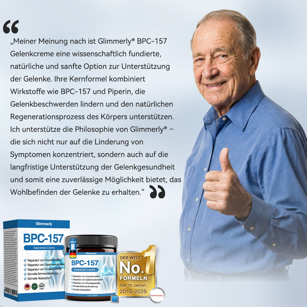 𝐺𝑙𝑖𝑚𝑚𝑒𝑟𝑙𝑦® 𝐵𝑃𝐶-157 𝐺𝑒𝑙𝑒𝑛𝑘ℎ𝑒𝑖𝑙 𝐶𝑟𝑒𝑚𝑒🦴Behandelt Arthritis, Neuropathie, Rheuma, Sportverletzungen und mehr.👍