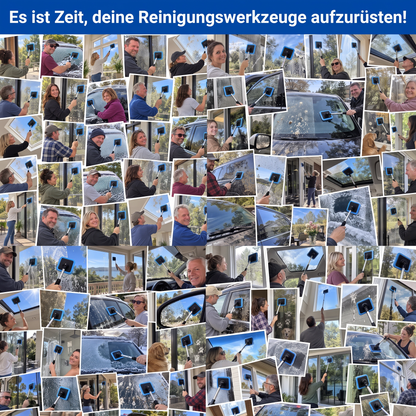 Magnetischer Glasreiniger — doppelseitige Reinigung, waschbare Reinigungspads und vielseitige Anwendung für Zuhause & Auto | Ein Set. Saubereres Glas. Weniger Aufwand. 💎