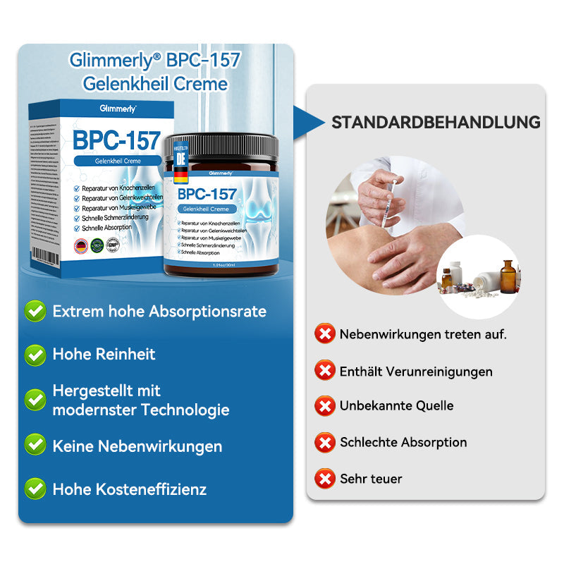 𝐺𝑙𝑖𝑚𝑚𝑒𝑟𝑙𝑦® 𝐵𝑃𝐶-157 𝐺𝑒𝑙𝑒𝑛𝑘ℎ𝑒𝑖𝑙 𝐶𝑟𝑒𝑚𝑒🦴Behandelt Arthritis, Neuropathie, Rheuma, Sportverletzungen und mehr.👍