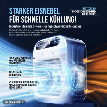 🇩🇪 Offizieller Store | 🧊Eiskristall-Klimaanlage — Intelligenter Nano-Eisnebel-Kühler