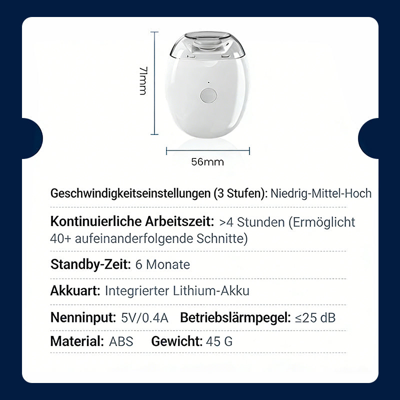 🎇🎈 GLIMMERLY® Universeller automatischer Fingernagelschleifer für Erwachsene und Kinder 👶🔧