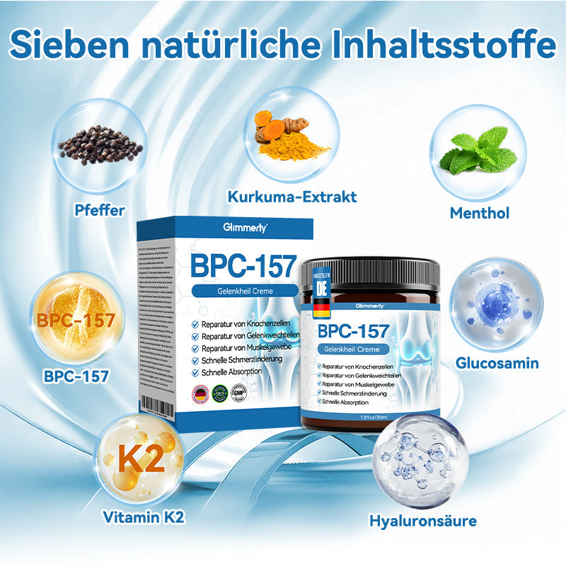𝐺𝑙𝑖𝑚𝑚𝑒𝑟𝑙𝑦® 𝐵𝑃𝐶-157 𝐺𝑒𝑙𝑒𝑛𝑘ℎ𝑒𝑖𝑙 𝐶𝑟𝑒𝑚𝑒🦴Behandelt Arthritis, Neuropathie, Rheuma, Sportverletzungen und mehr.👍