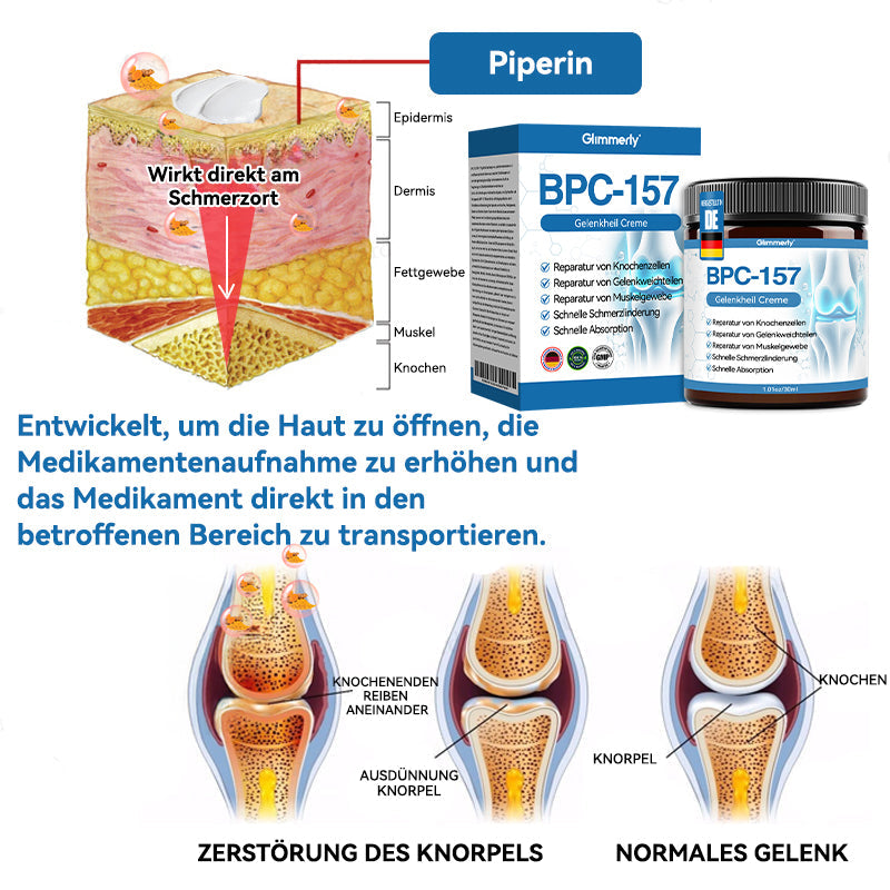 𝐺𝑙𝑖𝑚𝑚𝑒𝑟𝑙𝑦® 𝐵𝑃𝐶-157 𝐺𝑒𝑙𝑒𝑛𝑘ℎ𝑒𝑖𝑙 𝐶𝑟𝑒𝑚𝑒🦴Behandelt Arthritis, Neuropathie, Rheuma, Sportverletzungen und mehr.👍