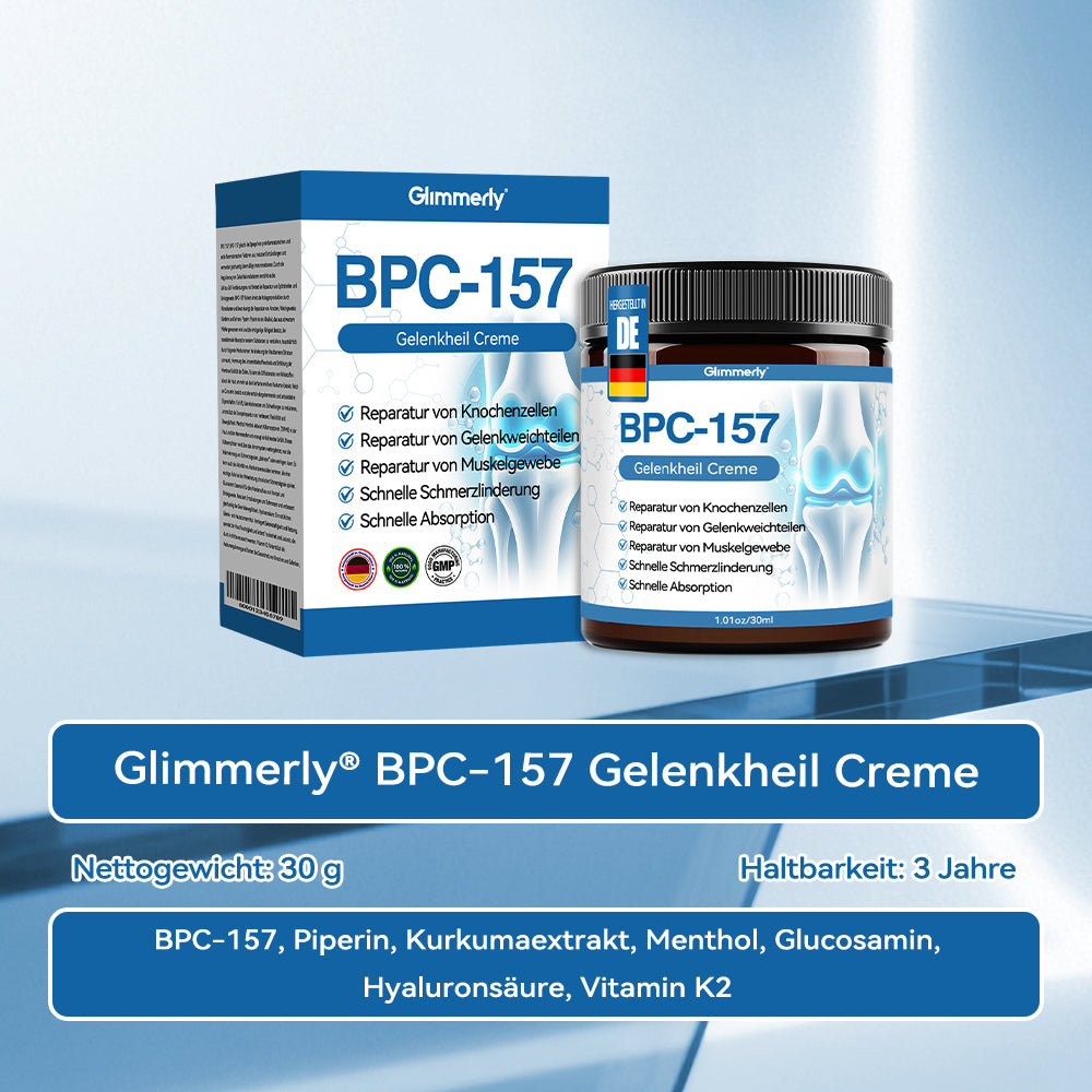 𝐺𝑙𝑖𝑚𝑚𝑒𝑟𝑙𝑦® 𝐵𝑃𝐶-157 𝐺𝑒𝑙𝑒𝑛𝑘ℎ𝑒𝑖𝑙 𝐶𝑟𝑒𝑚𝑒🦴Behandelt Arthritis, Neuropathie, Rheuma, Sportverletzungen und mehr.👍